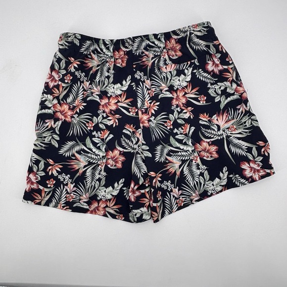 Biwisy Black Floral Swim Trunks Mens Large Quick Dry Mesh Lining Beach Summer - Picture 4 of 4